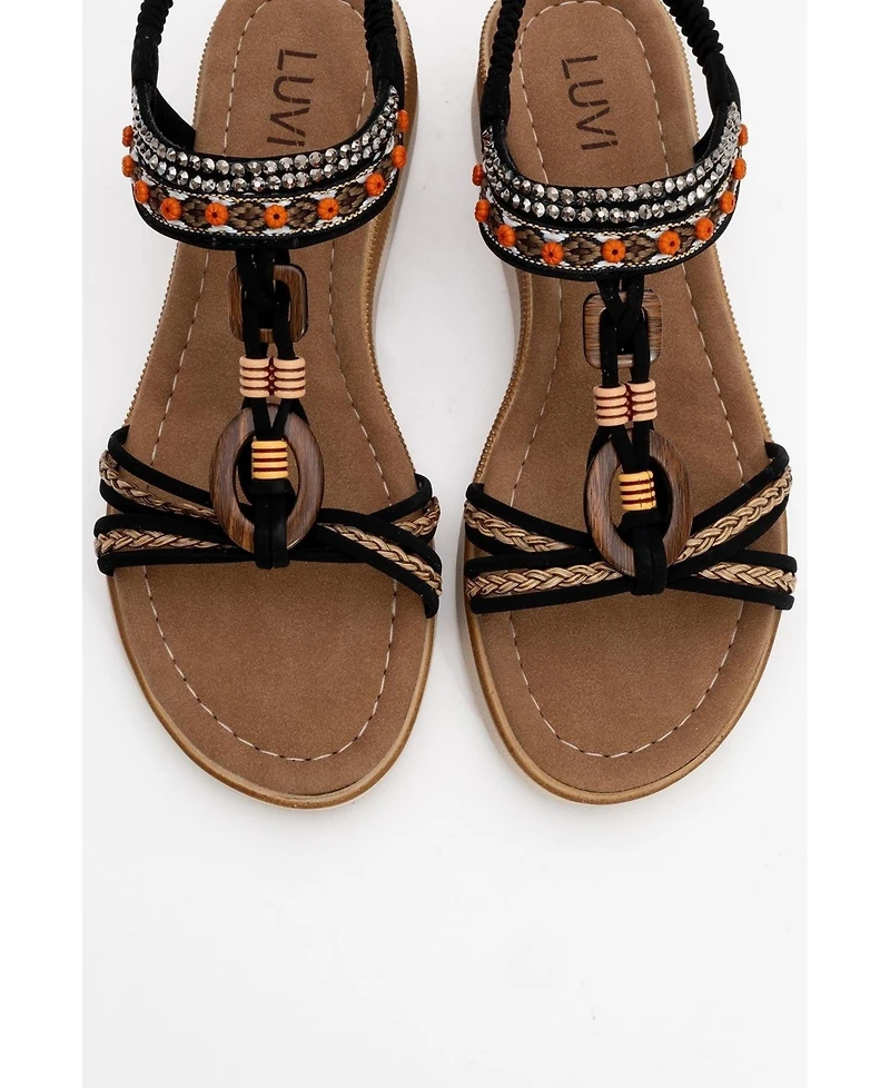 Prologue Shoes Cher Braided Strap Sandal (Women)