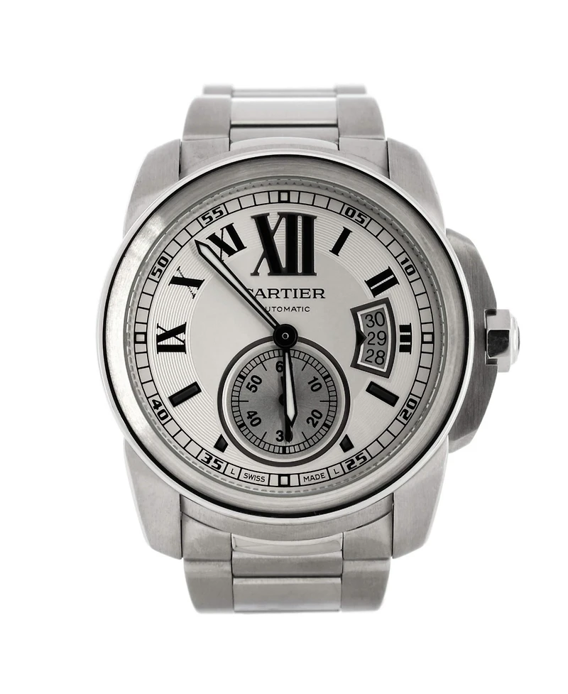 Pre-Owned Cartier Calibre de Cartier Automatic Watch in Stainless Steel 42mm