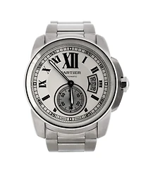 Pre-Owned Cartier Calibre de Cartier Automatic Watch in Stainless Steel 42mm