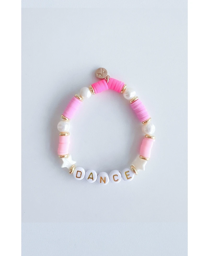 Bits & Bows Girls Dance Bracelet in Pink