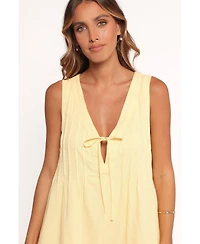 Petal and Pup Women's Kallie Tie Front Romper