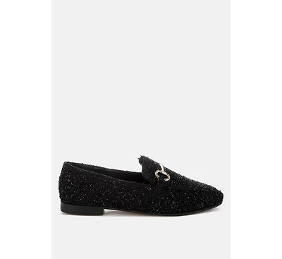 Danbury Horsebit Detail Shiny Loafers Women