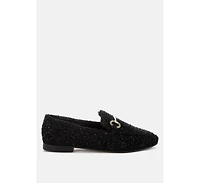 Danbury Horsebit Detail Shiny Loafers Women