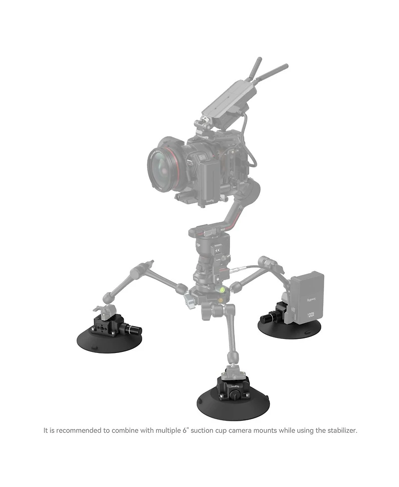 SmallRig 6" Suction Cup Camera Mount