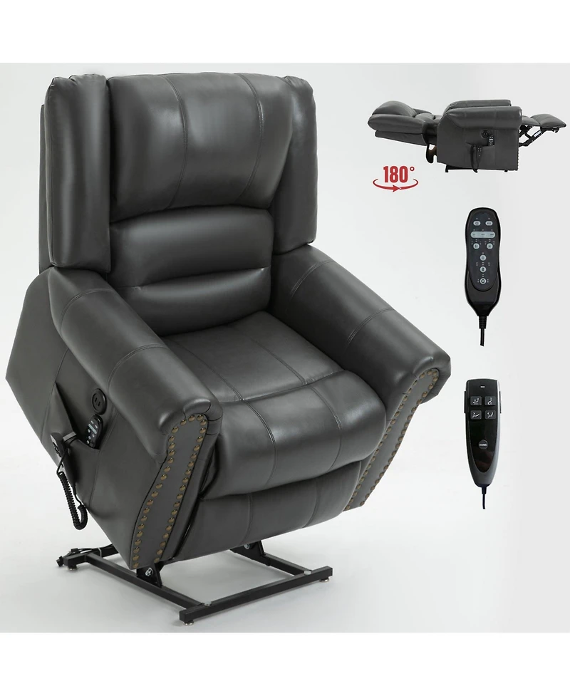Clihome Power Lift Chair with Massage Function Heating System and Remote Control