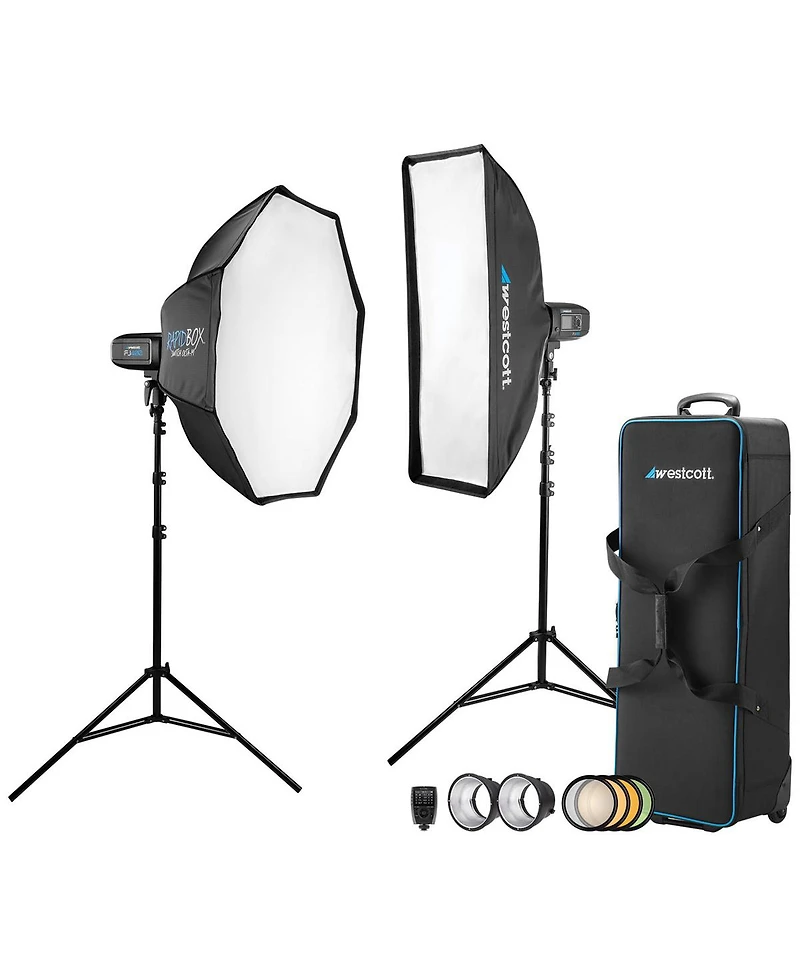 Westcott FJ400 Strobe 2-Light Location Kit with Fj-X3m Universal Wireless Trigger