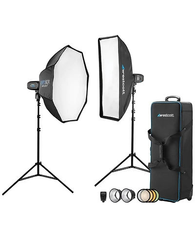 Westcott FJ400 Strobe 2-Light Location Kit with Fj-X3m Universal Wireless Trigger