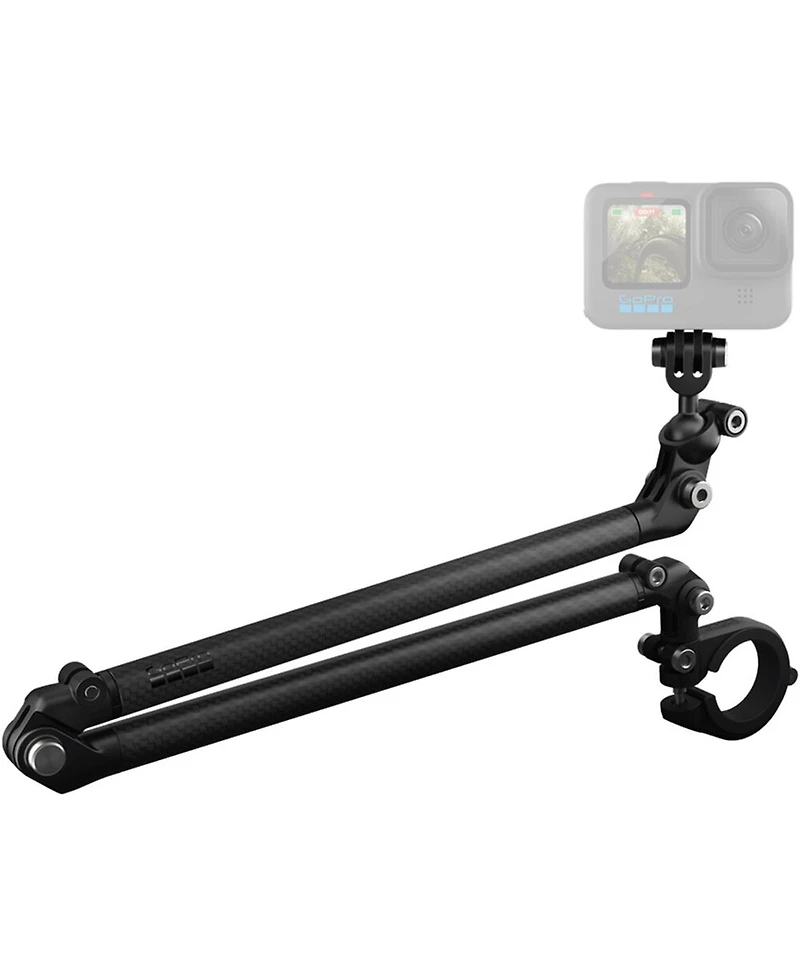 GoPro 10" Carbon Fiber Boom Arm Extension Rig Kit with Bar Mount for Hero and Max Cameras