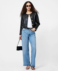 French Connection Women's Cropped Long Sleeve Jacket