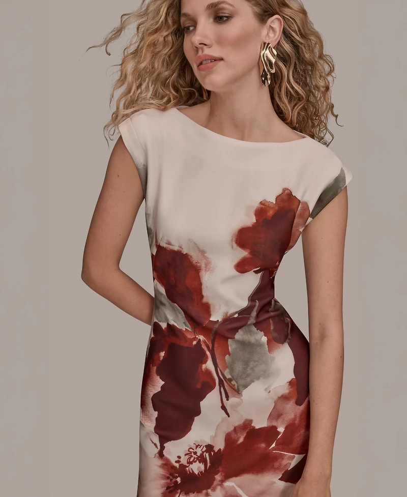 Donna Karan New York Women's Floral Sheath Dress