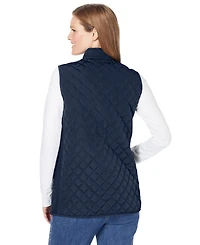 Woman Within Plus Zip-Front Quilted Vest