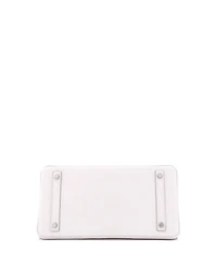 Pre-Owned Hermes Birkin 30 Handbag Light Epsom with Palladium Hardware