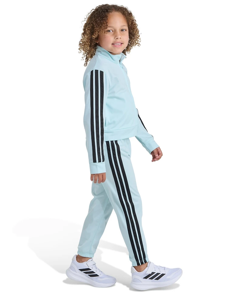 adidas Girls 2T-6X Two Piece Regular Fit Jacket and Joggers Set