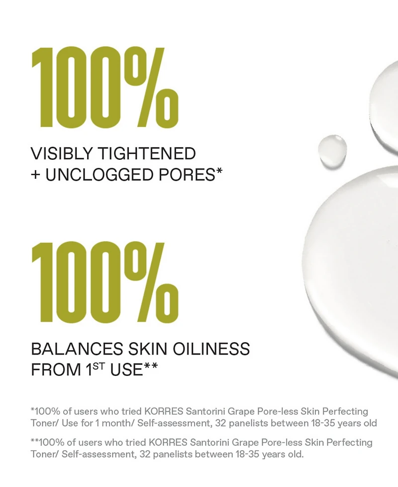 Korres Santorini Grape Poreless Skin Perfecting Toner, 4.23 oz.