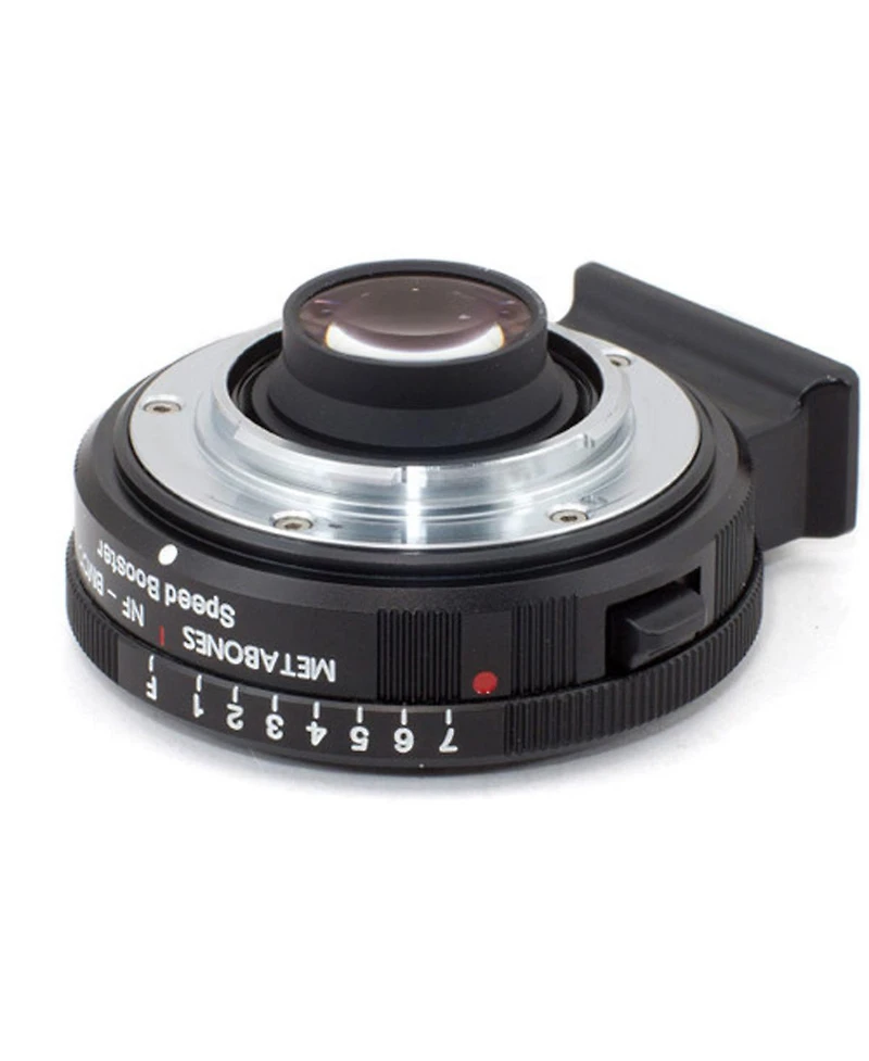 Metabones Nikon G Lens to Blackmagic 2.5k Cinema Camera with Micro 4/3 Speed Booster, Matte-Black