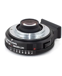 Metabones Nikon G Lens to Blackmagic 2.5k Cinema Camera with Micro 4/3 Speed Booster, Matte-Black