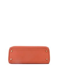 Pre-Owned HERMES Kelly 32 Handbag Orange Togo with Gold Hardware