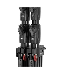 Manfrotto 1052BAC 93" Air Cushioned Aluminum Compact Stand with 3-Sections & 2 Risers, Black