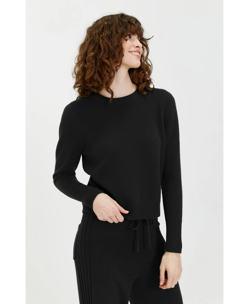 Chinti & Parker Women's Pure Cashmere Cropped Sweater