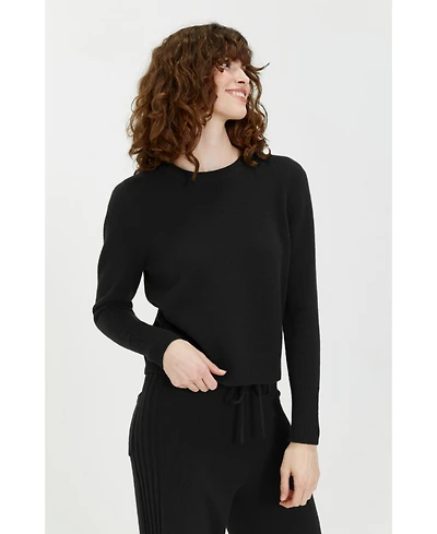 Chinti & Parker Women's Pure Cashmere Cropped Sweater