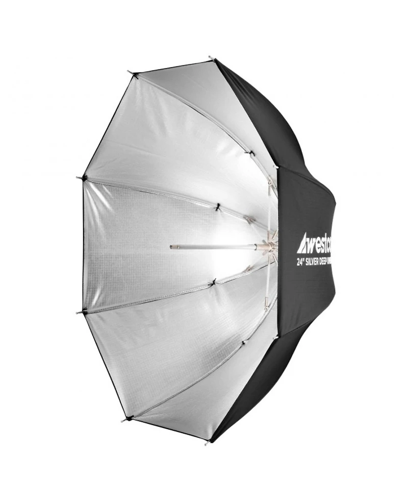 Westcott 24" Deep Umbrella with Silver Interior