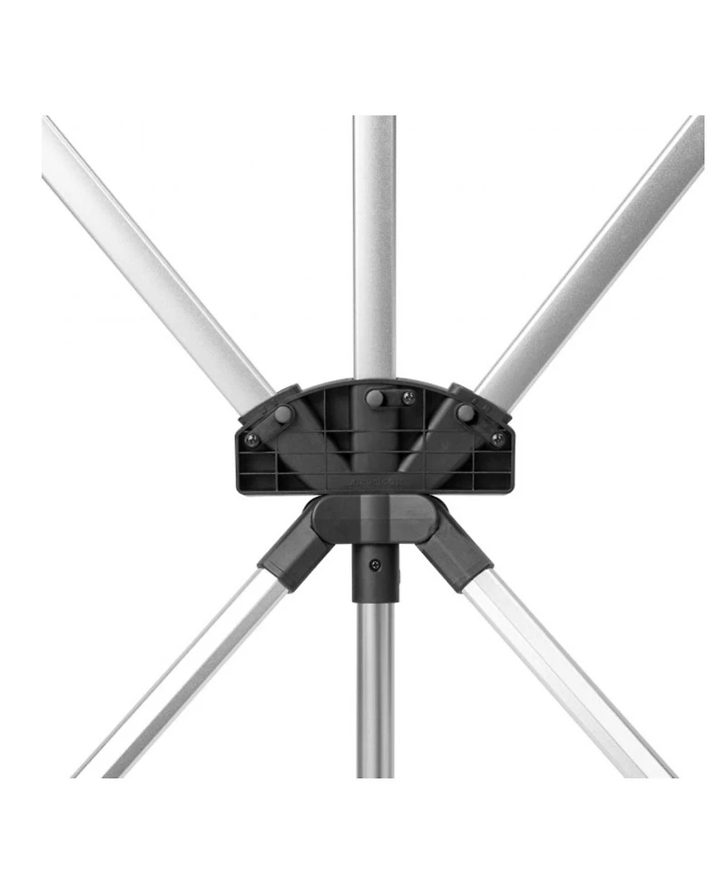 Westcott 8x8' X-Drop Pro Wrinkle-Resistant Backdrop Kit with Stand, High-Key White