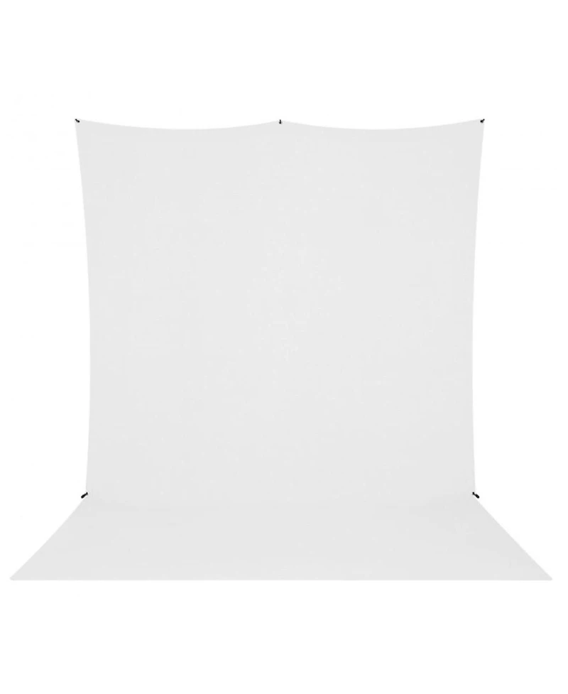 Westcott 8x13' X-Drop Pro Wrinkle-Resistant Backdrop Kit with Stand, High-Key White Sweep