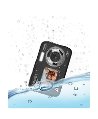 Minolta Minolta Duo MN50WP 48 Mp Af 5K Ultra Hd Waterproof Digital Camera with Dual Front & Rear Lcd, Black