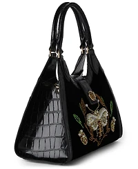 Brahmin Women's Adrian Black Attenborough Satchel Bag