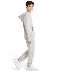 Adidas Big Boys Essential Small Logo 2-Piece Fleece Hoodie and Joggers Set