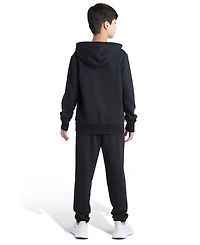 Adidas Big Boys Essential Small Logo 2-Piece Fleece Hoodie and Joggers Set