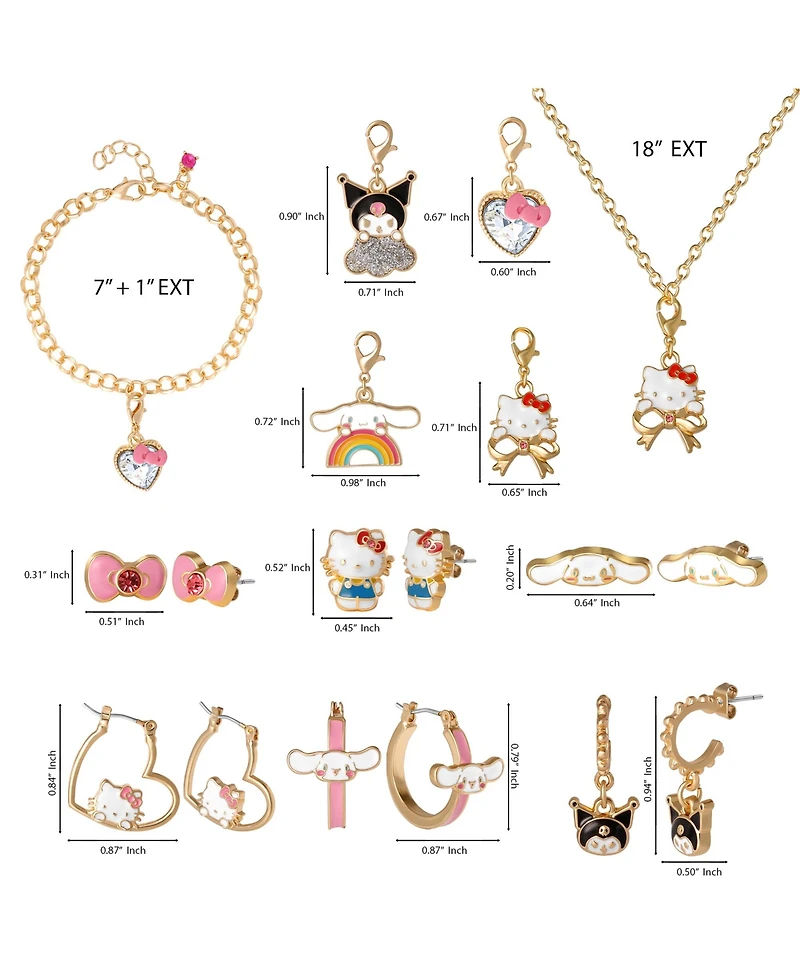 Sanrio Hello Kitty Fashion Advent Gift Collection: Mix & Match Charms, Earrings, Necklace Christmas Calendar Box Set