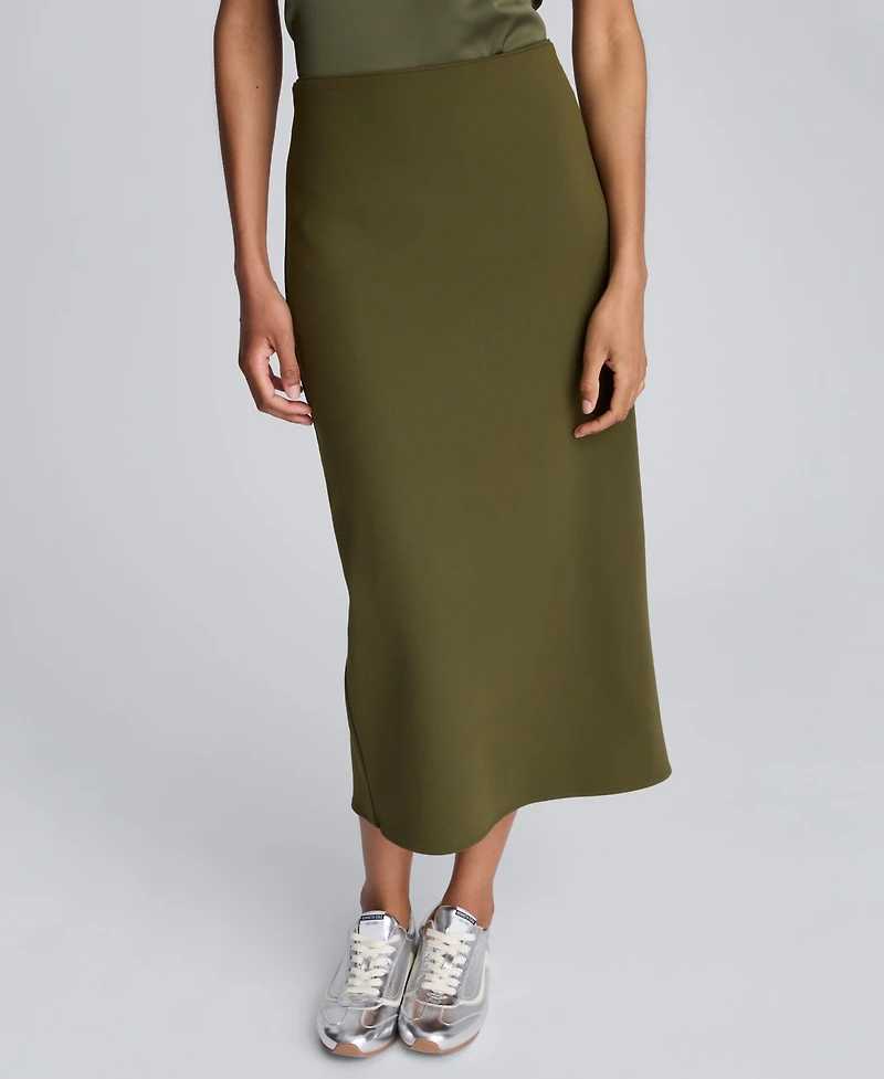 Kenneth Cole Juniors' Pull-On Slit Midi Skirt