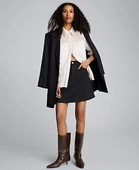 Kenneth Cole Women's' Button-Front Collar Neck Shirt