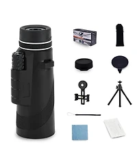 3p Experts 40x60 Hd Shimmering Multifunction Monocular withPhone Tripod & Night Vision