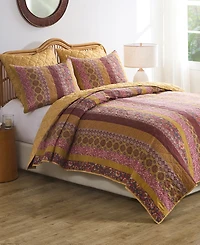 Greenland Home Fashions Marigold Vintage Boho -Pc. Quilt Set