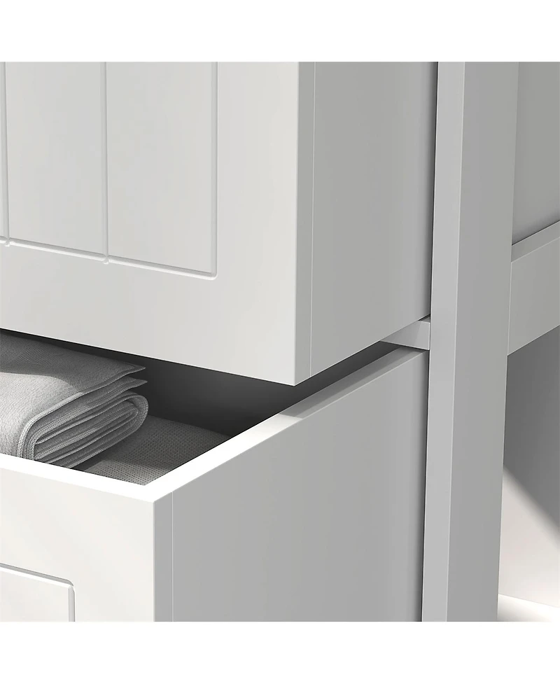 Slickblue Modern Bathroom Cabinet with Storage Shelves for Organized Space