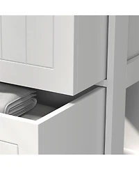 Slickblue Modern Bathroom Cabinet with Storage Shelves for Organized Space