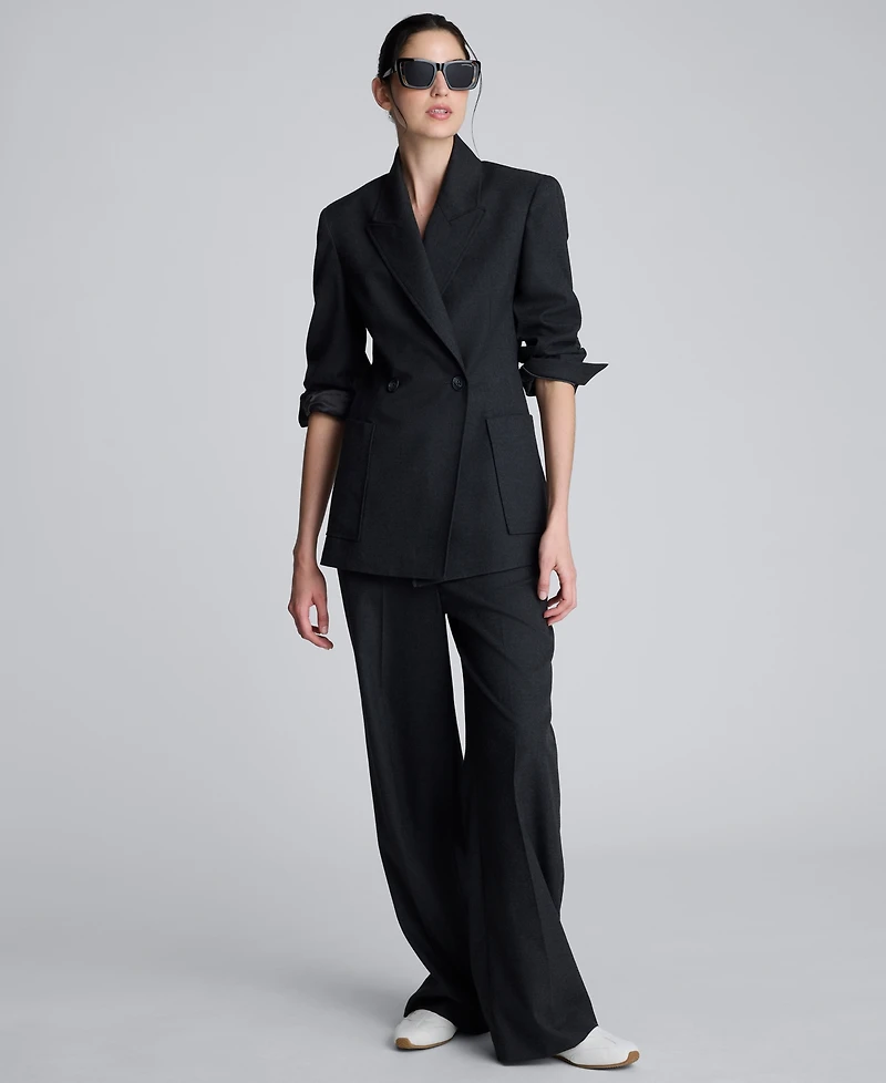 Kenneth Cole Women's Heathered Long Sleeve Blazer