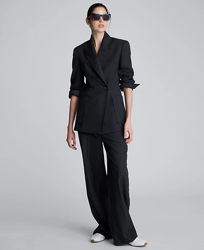 Kenneth Cole Women's Heathered Long Sleeve Blazer