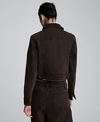 Kenneth Cole Women's Cropped Trucker Jacket