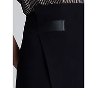 Kenneth Cole Women's Center Front Slit Midi Skirt