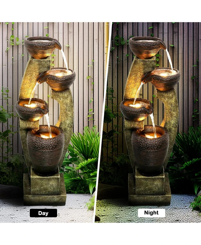 SunJet 39.3" H Modern Outdoor Fountain