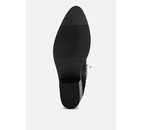 Hira Studs Embellished Cowboy Boots Women