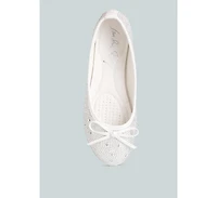 Womens hosana rhinestones and stud embellished ballet flats