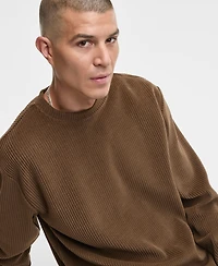 Mode of One Men's Relaxed-Fit French Ribbed Sweater, Macy's Exclusive
