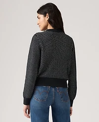 Levi's Women's Snowflake Crewneck Long Sleeve Sweater