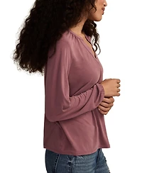 Lucky Brand Women's Sandwash Long Sleeve Top
