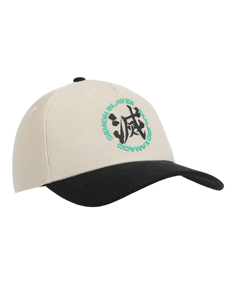 Demon Slayer Kanji White A-Frame Snapback Hat