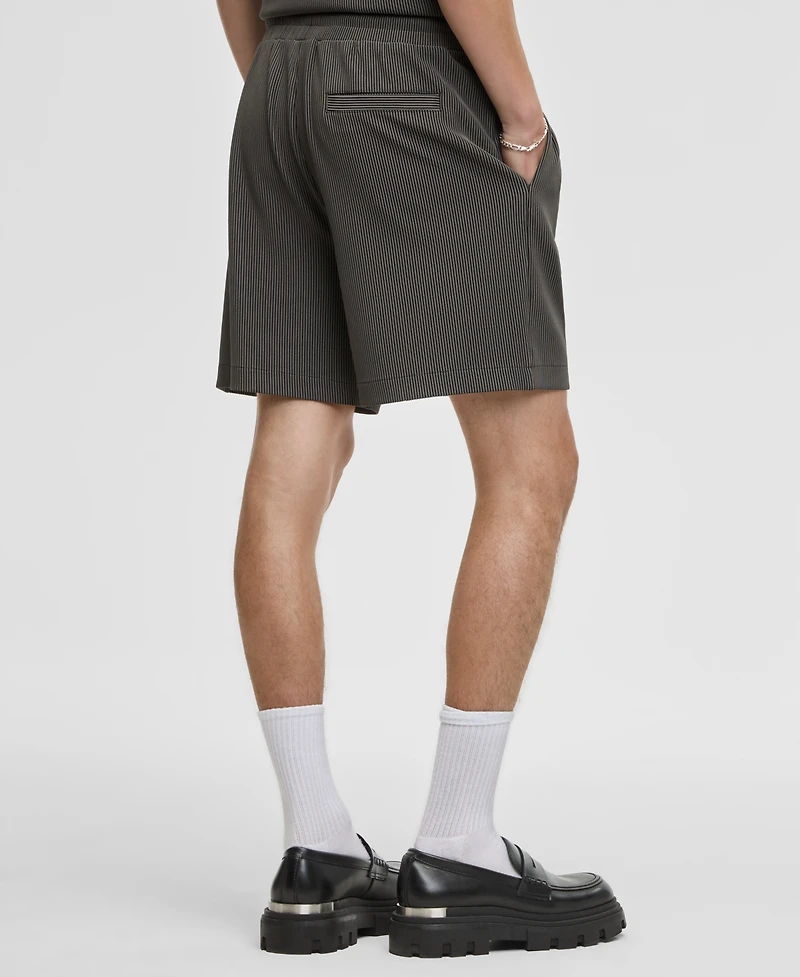 Mode of One Men's Textured Knit 7" Drawstring Shorts, Macy's Exclusive